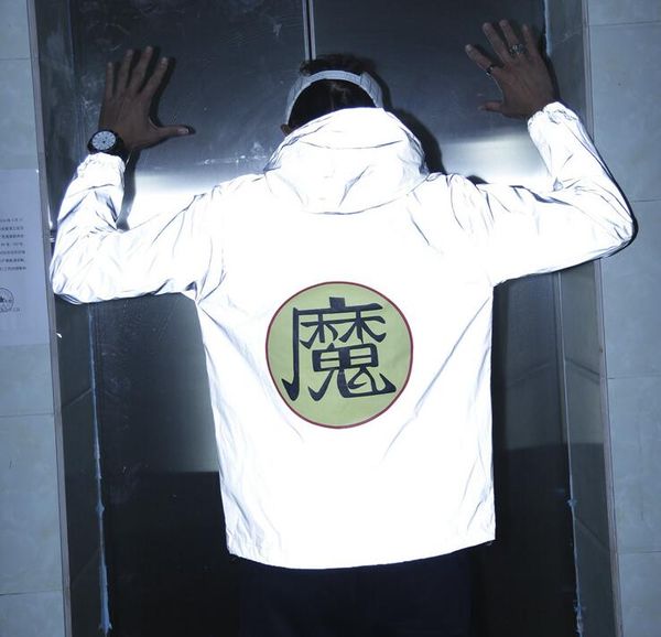 2017 men jacket casual hiphop windbreaker 3m reflective jacket tide brand men and women lovers sport coat hooded fluorescent clothing, Black;brown
2017 men jacket casual hiphop windbreaker 3m reflective jacket tide brand men and women lovers sport coat hooded fluorescent clothing, Black;brown