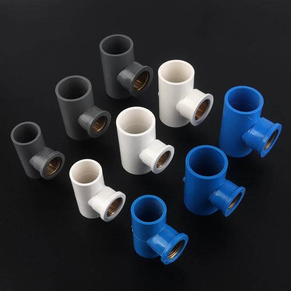 watering equipments 2pcs 1/2, 3/4inch pvc reducing tee connectors female thread brass 3 way connector home garden water pipe joints
watering equipments 2pcs 1/2, 3/4inch pvc reducing tee connectors female thread brass 3 way connector home garden water pipe joints