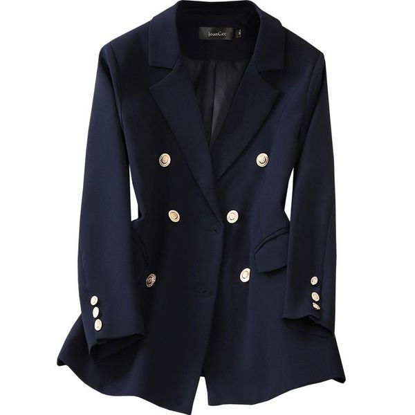 spring new fashion designer blazer women's long sleeve double breasted metal buttons long blazer outer wear plus size 5xl, White;black
spring new fashion designer blazer women's long sleeve double breasted metal buttons long blazer outer wear plus size 5xl, White;black