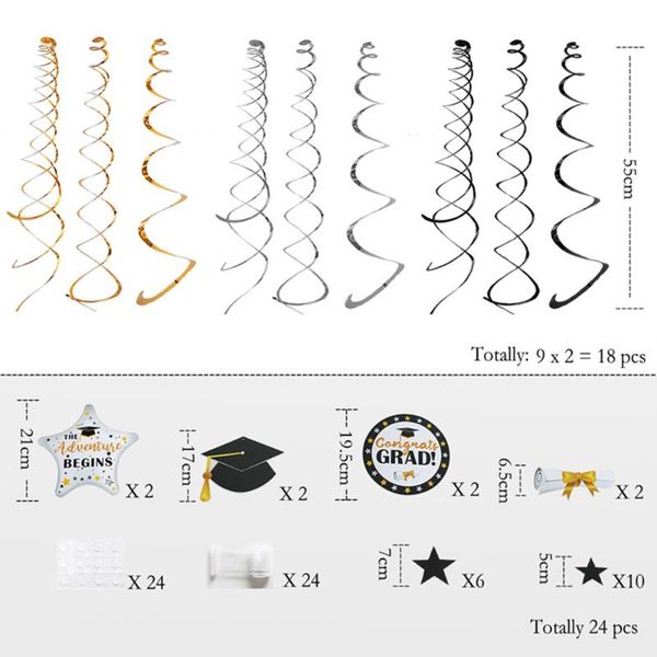 decorative flowers & wreaths graduation hanging decorations swirls kit for congrats class
decorative flowers & wreaths graduation hanging decorations swirls kit for congrats class