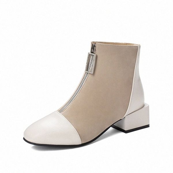 kalenmos plus size 33 46 women boots block mid heel autumn winter boots office lady zip fashion daily ankle women shoes g55z#, Black
kalenmos plus size 33 46 women boots block mid heel autumn winter boots office lady zip fashion daily ankle women shoes g55z#, Black