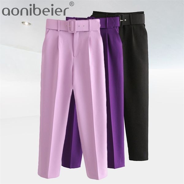 aonibeier 2022 za woman career pant office lady traf straight pants belt casual ankle length women trousers oem female suit sets 220104, Black;white
aonibeier 2022 za woman career pant office lady traf straight pants belt casual ankle length women trousers oem female suit sets 220104, Black;white