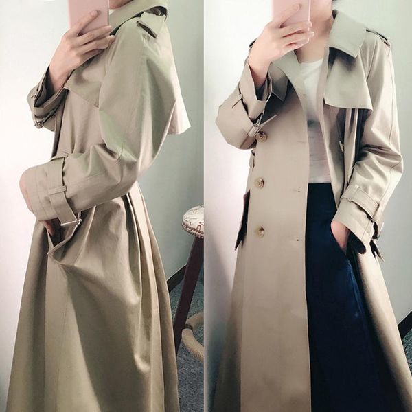women's trench coats 2021 korean windcoat women coat classical design dust double breasted sashes khaki colors spring size s-xxl, Tan;black
women's trench coats 2021 korean windcoat women coat classical design dust double breasted sashes khaki colors spring size s-xxl, Tan;black