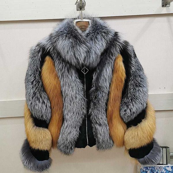 women's fur & faux 2021 winter ladies natural patchwork thickening warm coat outwear solid color jacket, Black
women's fur & faux 2021 winter ladies natural patchwork thickening warm coat outwear solid color jacket, Black
