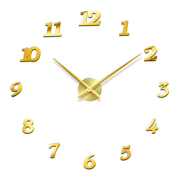 modern large wall clock creative golden round acrylic frameless wall clock diy home decor for living room without bat
modern large wall clock creative golden round acrylic frameless wall clock diy home decor for living room without bat