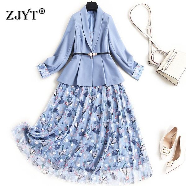 casual dresses elegant office lady designers notched blazer and print midi strap chiffon dress 2 piece suit women spring clothes blue vestid, Black;gray
casual dresses elegant office lady designers notched blazer and print midi strap chiffon dress 2 piece suit women spring clothes blue vestid, Black;gray