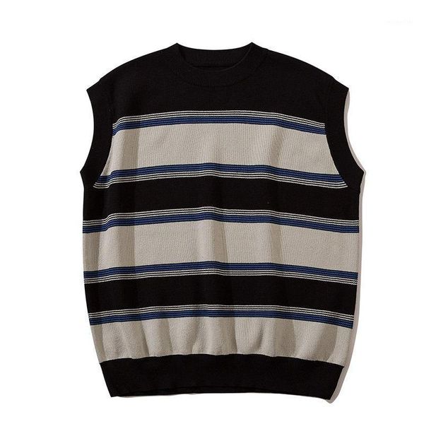 men's vests sleeveless sweater knitted vest striped pullover harajuku contrast color women's retro street clothing hip hop rock ja, Black;white
men's vests sleeveless sweater knitted vest striped pullover harajuku contrast color women's retro street clothing hip hop rock ja, Black;white