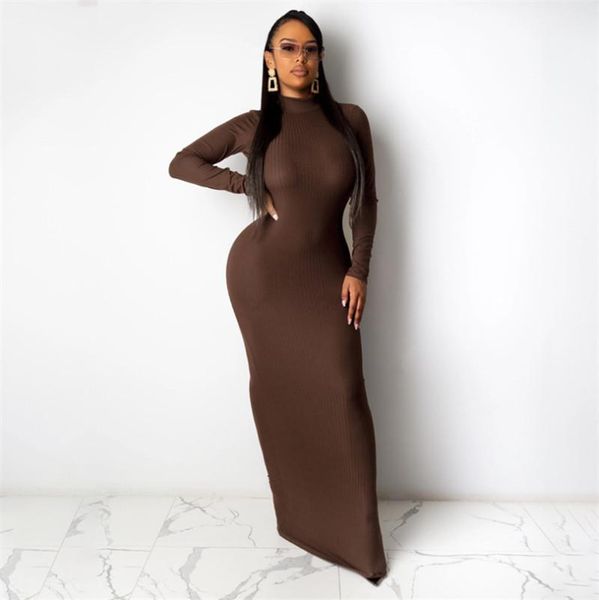 casual dresses ladies back tie-up bodycon dress women solid color high neck long sleeve backless ribbed vestidos autumn fashion party, Black;gray
casual dresses ladies back tie-up bodycon dress women solid color high neck long sleeve backless ribbed vestidos autumn fashion party, Black;gray