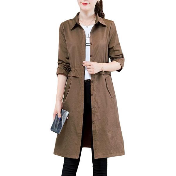 women's trench coats windbreaker female long korean spring autumn coat 2021 women shirt fashion womens plus size brown overcome f283, Tan;black
women's trench coats windbreaker female long korean spring autumn coat 2021 women shirt fashion womens plus size brown overcome f283, Tan;black