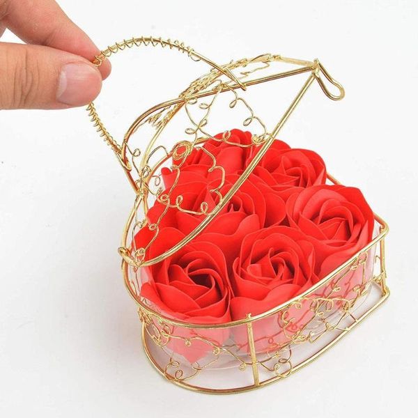 soap flower bouquet romantic heart style fake rose scented decorative petal iron gift basket x3b5
soap flower bouquet romantic heart style fake rose scented decorative petal iron gift basket x3b5