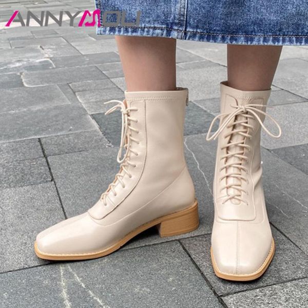 boots annymoli med heel ankle woman lace up thick shoes zip square toe ladies short autumn winter beige size 40, Black
boots annymoli med heel ankle woman lace up thick shoes zip square toe ladies short autumn winter beige size 40, Black