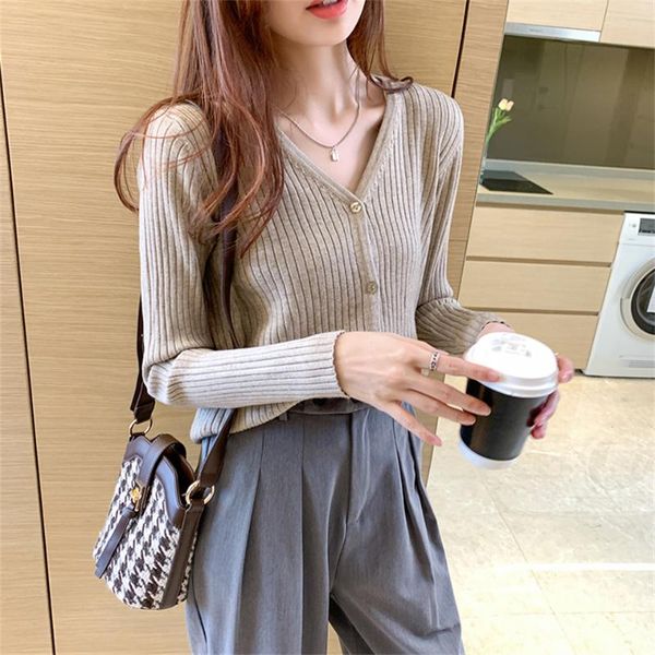 women's knits & tees spring autumn fashion women chic loose short knitting cardigan sweater casual all-match knitted female mujer femme, White
women's knits & tees spring autumn fashion women chic loose short knitting cardigan sweater casual all-match knitted female mujer femme, White