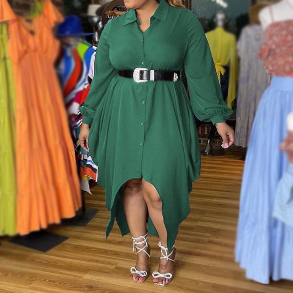 plus size dresses women dress casual green turn down collar loose female asymmetrical solid color autumn long sleeve maxi shirt, Black
plus size dresses women dress casual green turn down collar loose female asymmetrical solid color autumn long sleeve maxi shirt, Black