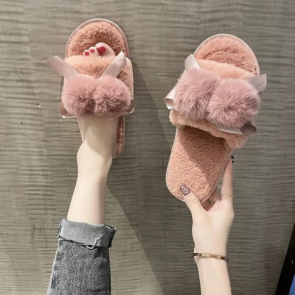 slippers flock home women's shoes luxury slides fur flip flops designer plush flat 2022 with ytmtloy indoor zapatillas mujer, Black
slippers flock home women's shoes luxury slides fur flip flops designer plush flat 2022 with ytmtloy indoor zapatillas mujer, Black