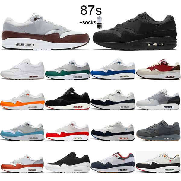 2021 selling classic 1 one men women 87 running shoes triple black white red sports trainers cushion surface breathable 87s mens sport outdo
2021 selling classic 1 one men women 87 running shoes triple black white red sports trainers cushion surface breathable 87s mens sport outdo