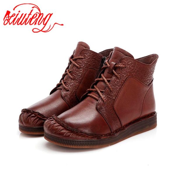 boots xiuteng handmade vintage printed natural cowleather women's ankle short round flat ethnic-style for mom gift, Black
boots xiuteng handmade vintage printed natural cowleather women's ankle short round flat ethnic-style for mom gift, Black