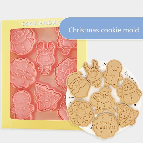 baking moulds 8 pcs/set diy cookie mold christmas cartoon biscuit mould 3d cutter plastic decorating tools
baking moulds 8 pcs/set diy cookie mold christmas cartoon biscuit mould 3d cutter plastic decorating tools