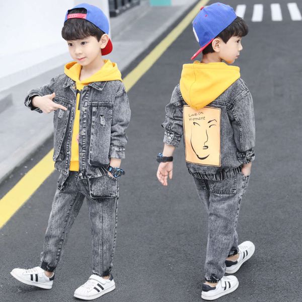 suit 2021 spring 100-170 school children's casual boys' denim letter hooded 3-piece, White
suit 2021 spring 100-170 school children's casual boys' denim letter hooded 3-piece, White