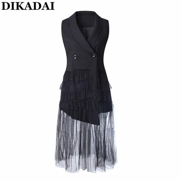 women's suits & blazers fashion runway long blazer and jackets women sleeveless vest dresses elegant office ladies street wear meshdres, White;black
women's suits & blazers fashion runway long blazer and jackets women sleeveless vest dresses elegant office ladies street wear meshdres, White;black