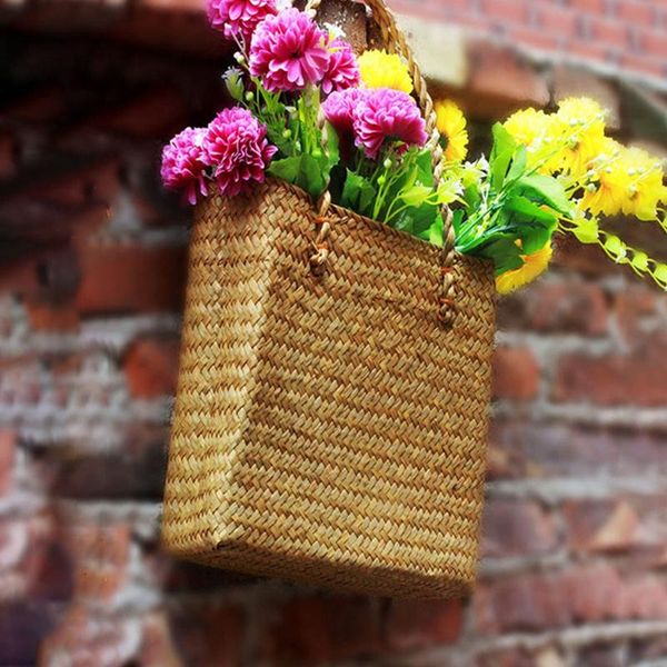 storage bags seaweed bag woven shoulder handmade handbags for summer beach shopping retro pastoral tote purses sundries organizer
storage bags seaweed bag woven shoulder handmade handbags for summer beach shopping retro pastoral tote purses sundries organizer