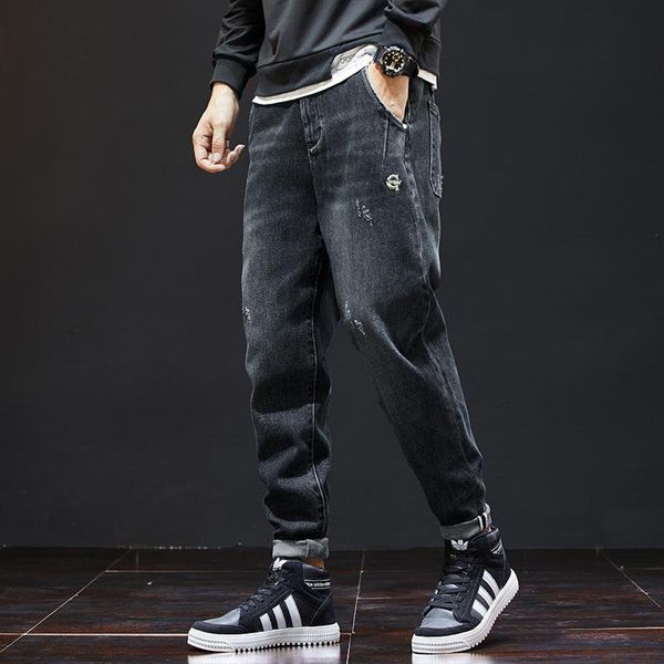 men's jeans men trousers loose straight leg autumn winter wild korean version the trend casual harlan tide brand tooling jean pant, Blue
men's jeans men trousers loose straight leg autumn winter wild korean version the trend casual harlan tide brand tooling jean pant, Blue