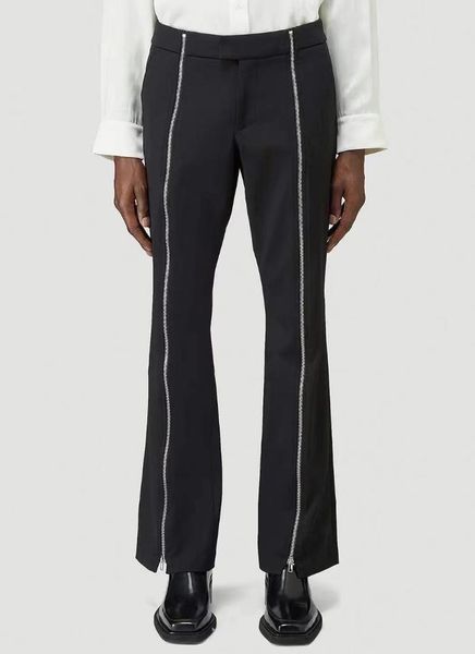 men's pants 2021 clothing hair stylist catwalk heavy double zipper trousers casual loose plus size costumes 27-46, Black
men's pants 2021 clothing hair stylist catwalk heavy double zipper trousers casual loose plus size costumes 27-46, Black