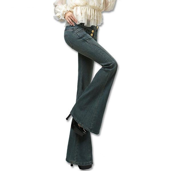 women's jeans 2021 woman autumn slim big boot cut female elastic denim trousers fashion bell bottom flared, Blue
women's jeans 2021 woman autumn slim big boot cut female elastic denim trousers fashion bell bottom flared, Blue