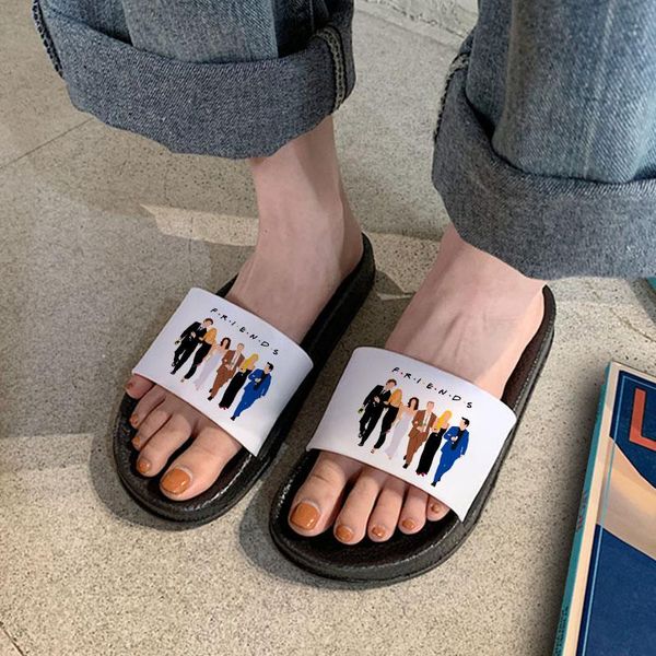 slippers 2021 women friends tv show pattern soft sole flip flops ladies beach flat slides home anti-slip plus size 41, Black
slippers 2021 women friends tv show pattern soft sole flip flops ladies beach flat slides home anti-slip plus size 41, Black