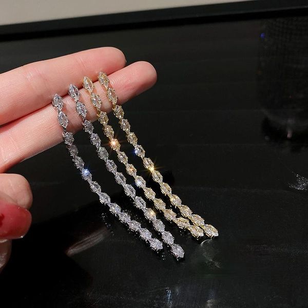 dangle & chandelier origin summer french minimalist long tassel cubic zircon earrings for women aretes de mujer modernos jewelry, Silver
dangle & chandelier origin summer french minimalist long tassel cubic zircon earrings for women aretes de mujer modernos jewelry, Silver