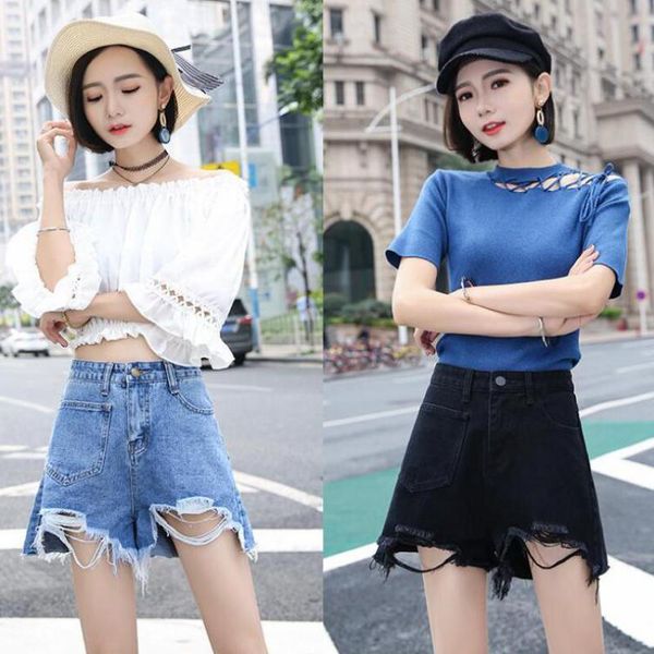 women's jeans short feminino high waist 2021 summer fashion denim shorts knee length wide leg pants women womens black, Blue
women's jeans short feminino high waist 2021 summer fashion denim shorts knee length wide leg pants women womens black, Blue