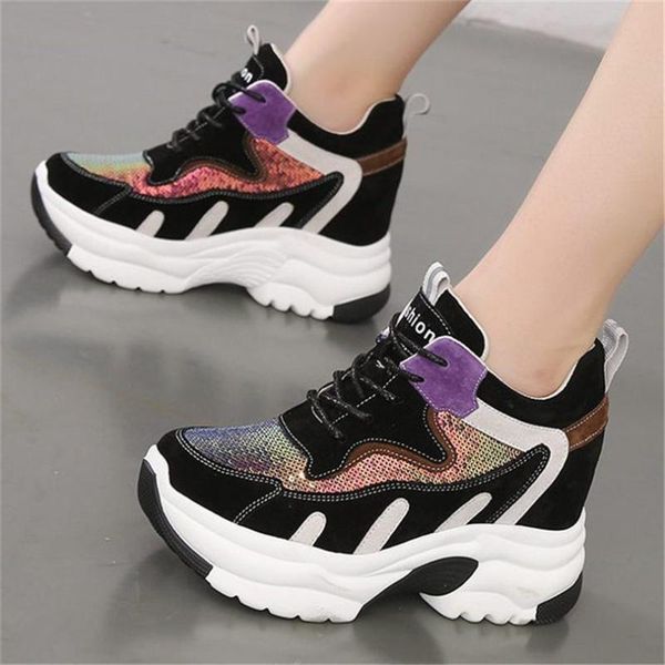 dress shoes women's real leather platform wedge fashion sneakers bling shiny glitter high heel ankle boots trainers casual, Black
dress shoes women's real leather platform wedge fashion sneakers bling shiny glitter high heel ankle boots trainers casual, Black