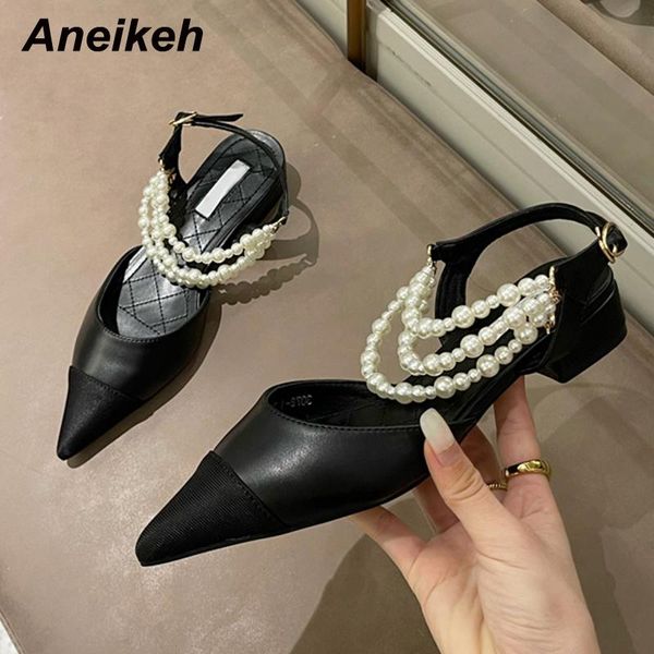 sandals aneikeh summer shallow string bead pumps 2021 women fashion sweet square heels pointed toe buckle strap party wedding, Black
sandals aneikeh summer shallow string bead pumps 2021 women fashion sweet square heels pointed toe buckle strap party wedding, Black