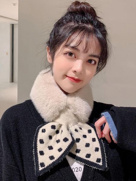 scarves scarf women autumn winter korean version versatile warm japanese rex wool net red dot plush cross neck, Blue;gray
scarves scarf women autumn winter korean version versatile warm japanese rex wool net red dot plush cross neck, Blue;gray