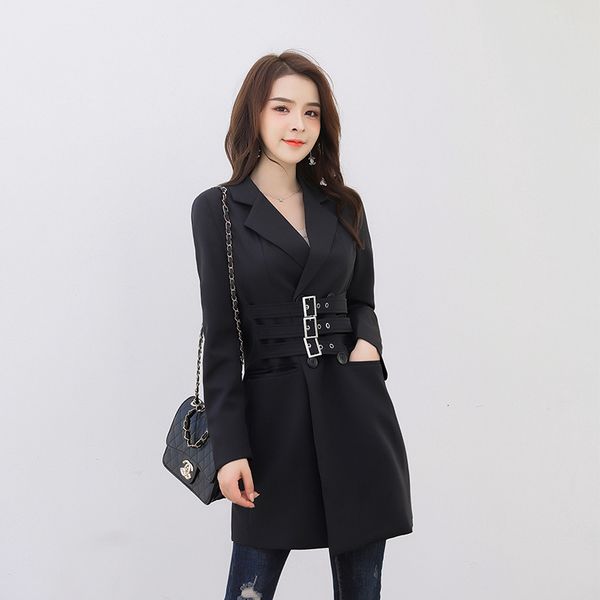 2021 new women's metal button medium long sleeve , brand new, self-cultivation, leisure temperament suit, waist windbreaker, eabv, White;black
2021 new women's metal button medium long sleeve , brand new, self-cultivation, leisure temperament suit, waist windbreaker, eabv, White;black