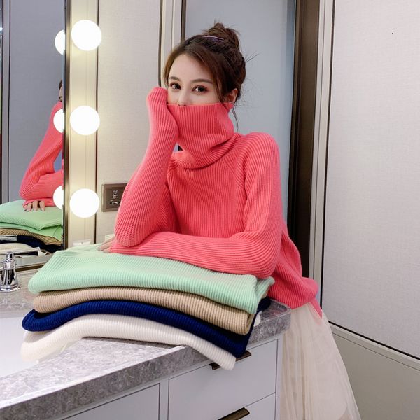 2021 new spring women pullovers casual female turtleneck loose fit knitted sweater solid color ladies knitwear aldr, White;black
2021 new spring women pullovers casual female turtleneck loose fit knitted sweater solid color ladies knitwear aldr, White;black