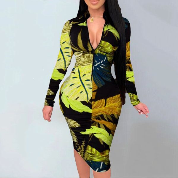 echoine women abstract printed v-neck zipper dress long sleeve bodycon bandage mid length party club dresses plus size 3xl, Black;gray
echoine women abstract printed v-neck zipper dress long sleeve bodycon bandage mid length party club dresses plus size 3xl, Black;gray