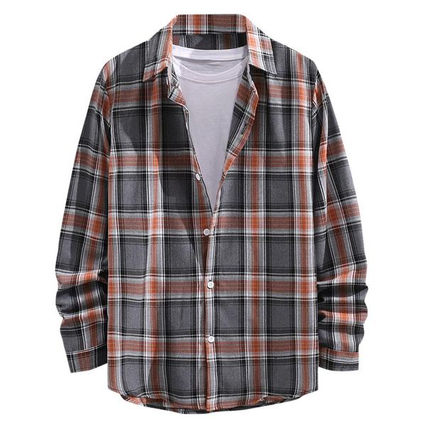 men's casual shirts plaid spring and autumn splice long sleeve single breasted turn-down collar shirt harajuku streetwear, White;black
men's casual shirts plaid spring and autumn splice long sleeve single breasted turn-down collar shirt harajuku streetwear, White;black