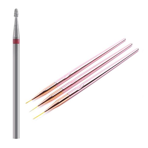 nail art equipment 1 pcs conical hard electric file drill bit & set drawing striping liner pen brush lines, Silver
nail art equipment 1 pcs conical hard electric file drill bit & set drawing striping liner pen brush lines, Silver