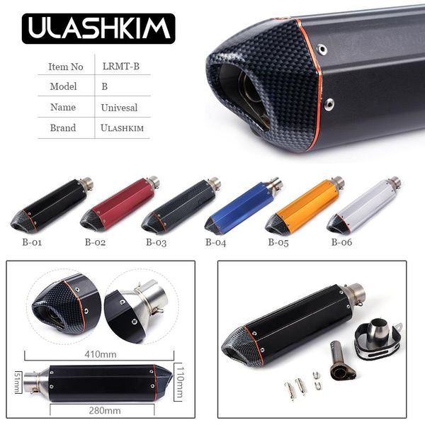 motorcycle exhaust system universal 36-51mm modified scooter muffler escape silp on dirt bike pipe 150cc 250cc 300cc 450cc 500cc
motorcycle exhaust system universal 36-51mm modified scooter muffler escape silp on dirt bike pipe 150cc 250cc 300cc 450cc 500cc