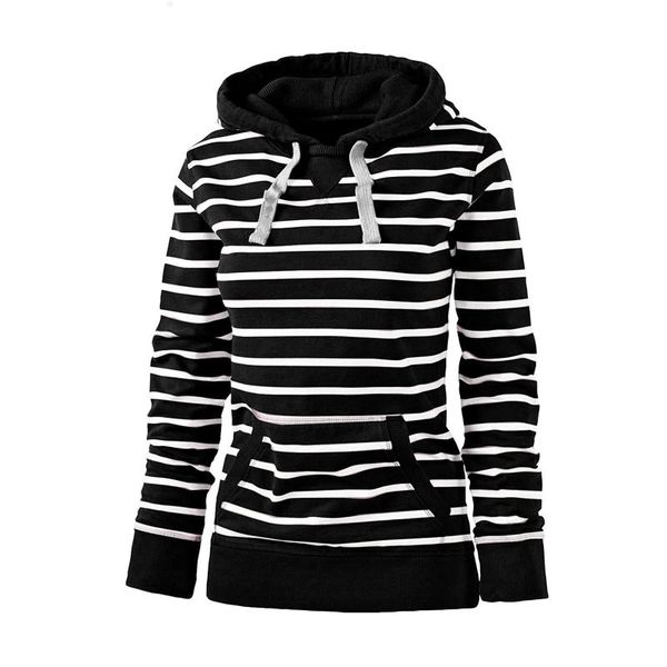 women's hoodies & sweatshirts retro striped hoodie hooded sweatshirt light weight autumn winter fashion slim drawstring pocket streetw, Black
women's hoodies & sweatshirts retro striped hoodie hooded sweatshirt light weight autumn winter fashion slim drawstring pocket streetw, Black