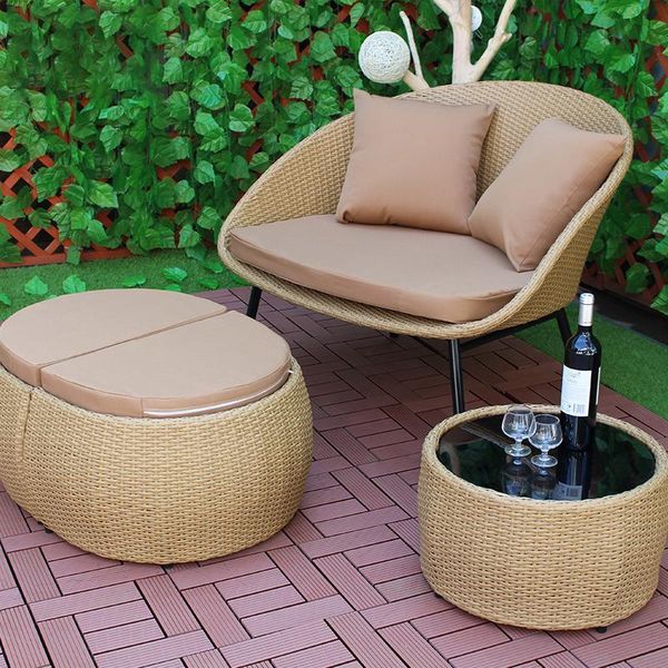 outdoor rattan chair three - piece combination of household balcony leisure single sofa modern contracted rattan chair
outdoor rattan chair three - piece combination of household balcony leisure single sofa modern contracted rattan chair