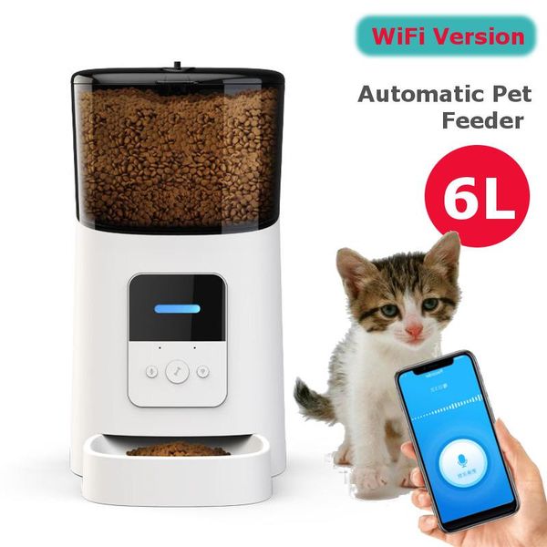 dog bowls & feeders 6l large capacity wifi automatic intelligent pet feeder for cats dogs smart dispenser remote control app timer feed
dog bowls & feeders 6l large capacity wifi automatic intelligent pet feeder for cats dogs smart dispenser remote control app timer feed