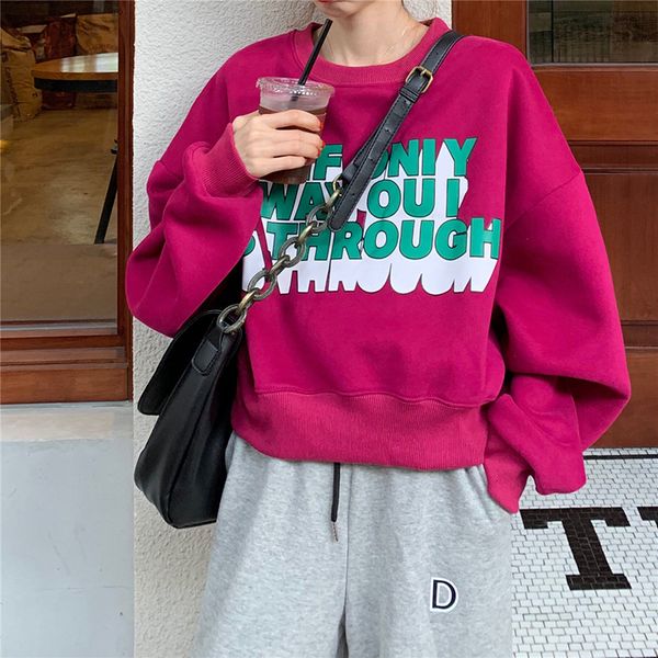 2021 autumn new college style short design letter print long sleeve round neck fashion sweatshirt i2gn, Black
2021 autumn new college style short design letter print long sleeve round neck fashion sweatshirt i2gn, Black