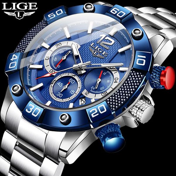 wristwatches reloj hombre 2021 lige sports luminous waterproof quartz watches mens full steel military diving calendar watch for men with bo, Slivery;brown
wristwatches reloj hombre 2021 lige sports luminous waterproof quartz watches mens full steel military diving calendar watch for men with bo, Slivery;brown