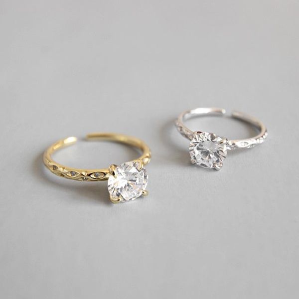 cluster rings 100% 925 sterling silver wedding for women, classic cubic zirconia engagement ring girlfriend gift anillos jewelry, Golden;silver
cluster rings 100% 925 sterling silver wedding for women, classic cubic zirconia engagement ring girlfriend gift anillos jewelry, Golden;silver