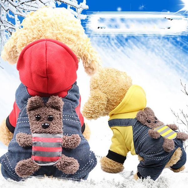 dog apparel cartoon straps pet clothes bear printed winter coats warm hoodies for chihuahua small costumes
dog apparel cartoon straps pet clothes bear printed winter coats warm hoodies for chihuahua small costumes