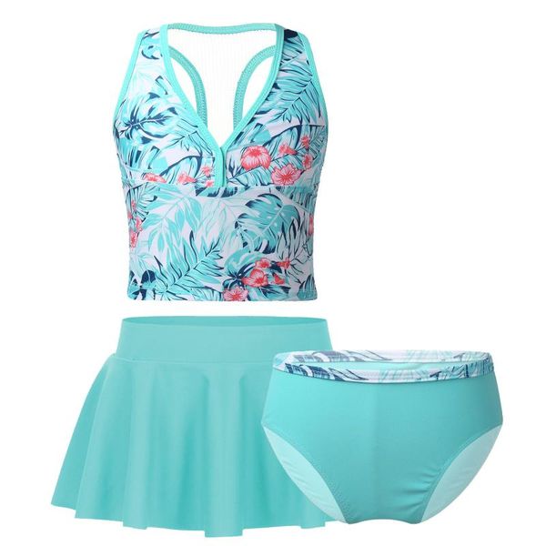 one-piece suits 3pcs kids girls tankini digital printed swimsuit summer swimming outfits swimwear bathing suit set with bottoms skirt
one-piece suits 3pcs kids girls tankini digital printed swimsuit summer swimming outfits swimwear bathing suit set with bottoms skirt