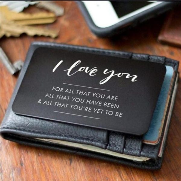 cuff link and tie clip sets i love you, for all that you are metal wallet insert card | gift him, husband & boyfriend anniversary gif, Silver;golden
cuff link and tie clip sets i love you, for all that you are metal wallet insert card | gift him, husband & boyfriend anniversary gif, Silver;golden