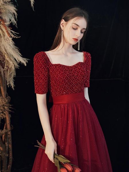 ethnic clothing hand beaded burgundy cheongsam backless pleated bride wedding party dress gown square collar qipao long luxury vestidos, Red
ethnic clothing hand beaded burgundy cheongsam backless pleated bride wedding party dress gown square collar qipao long luxury vestidos, Red