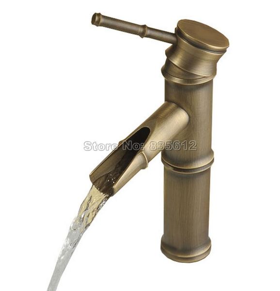 bathroom sink faucets antique brass bamboo style vessel faucet / single hole handle deck mounted basin mixer taps wnf037
bathroom sink faucets antique brass bamboo style vessel faucet / single hole handle deck mounted basin mixer taps wnf037